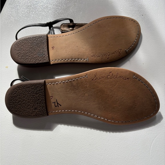 Sam Edelman Black Leather Thong Sandals~Womens 8.5 - Picture 6 of 7